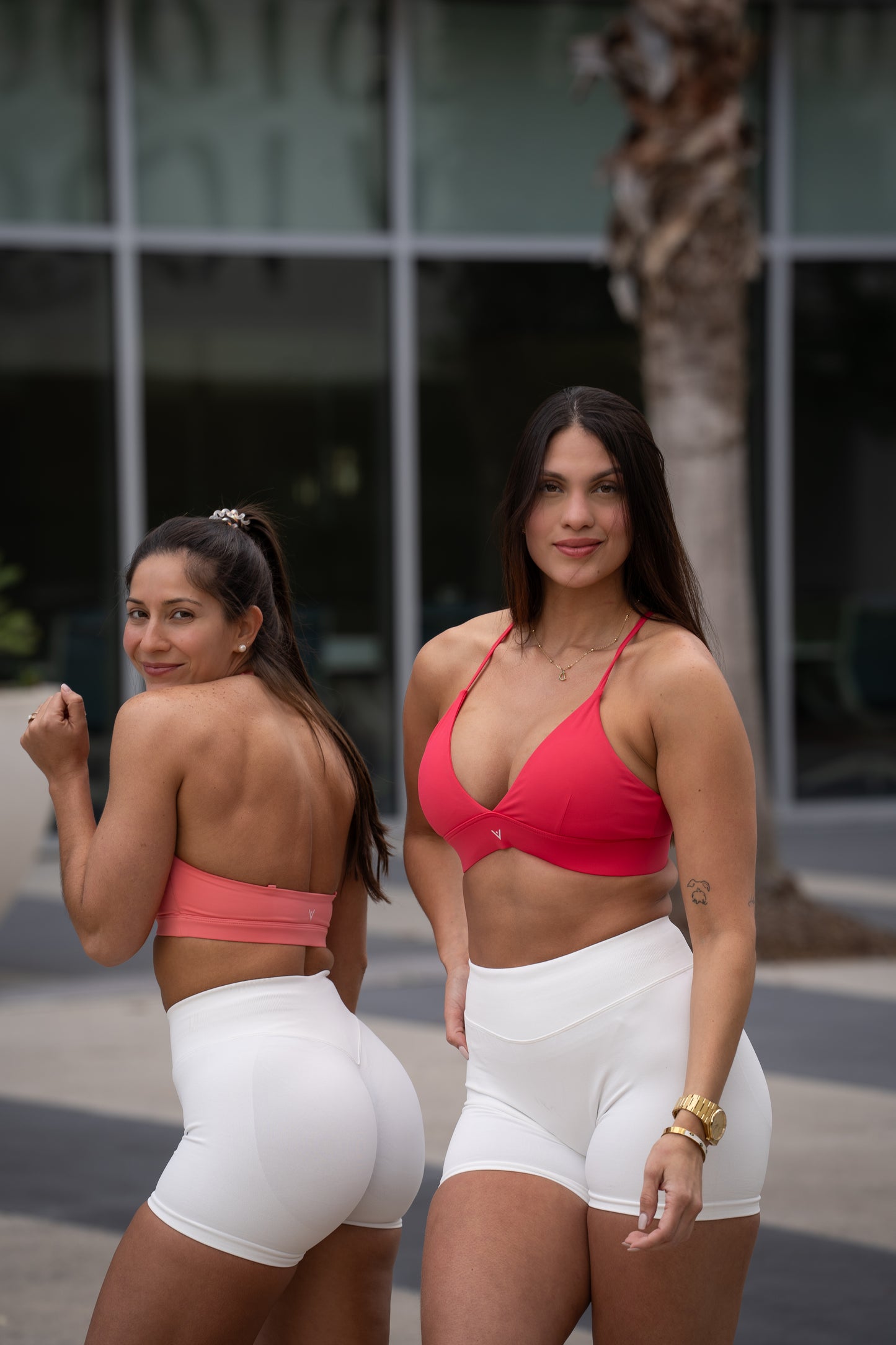 Coral Kiss Cut-out Top