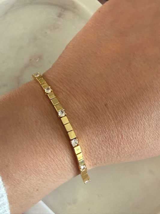 Bracelet with Clear Cubic Zirconia