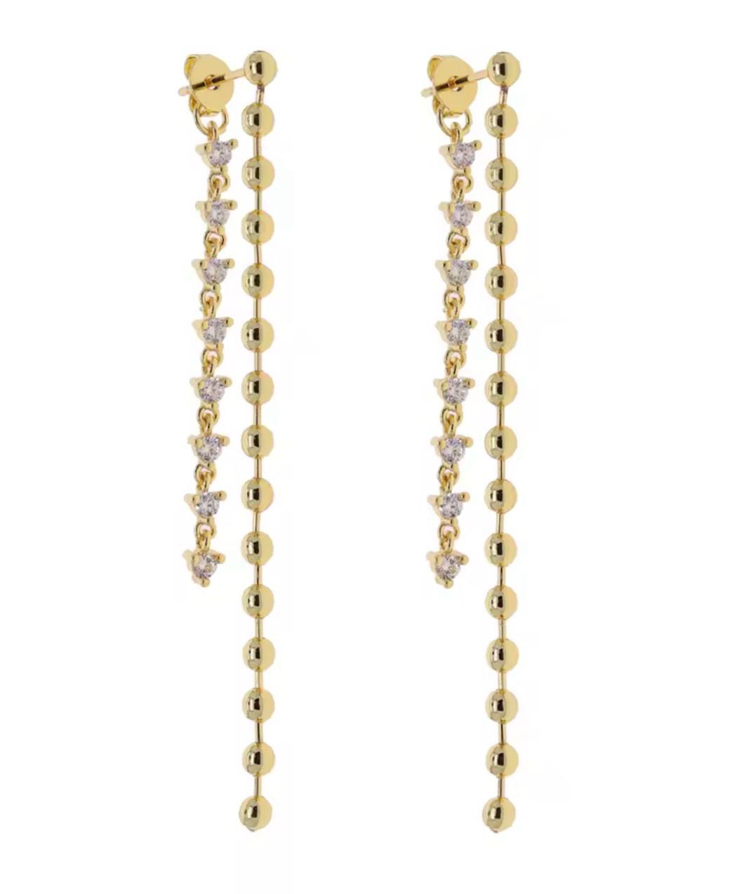 Dangle Earrings with Chain