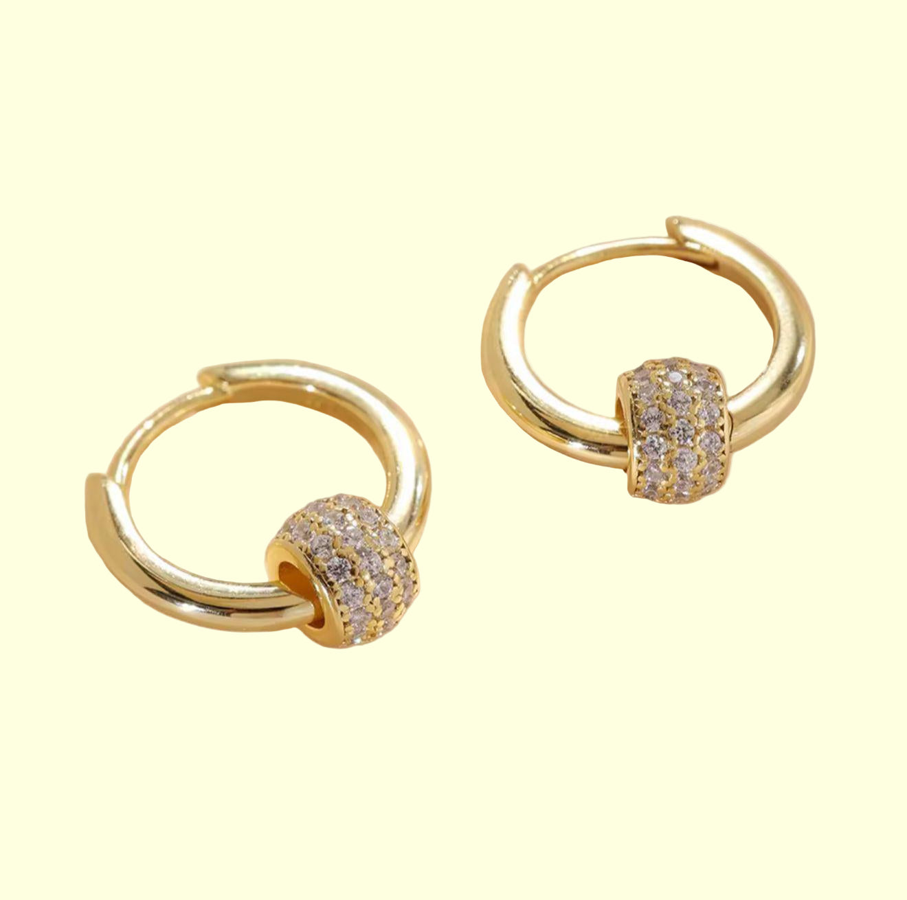 Pendiente Aro Circonitas