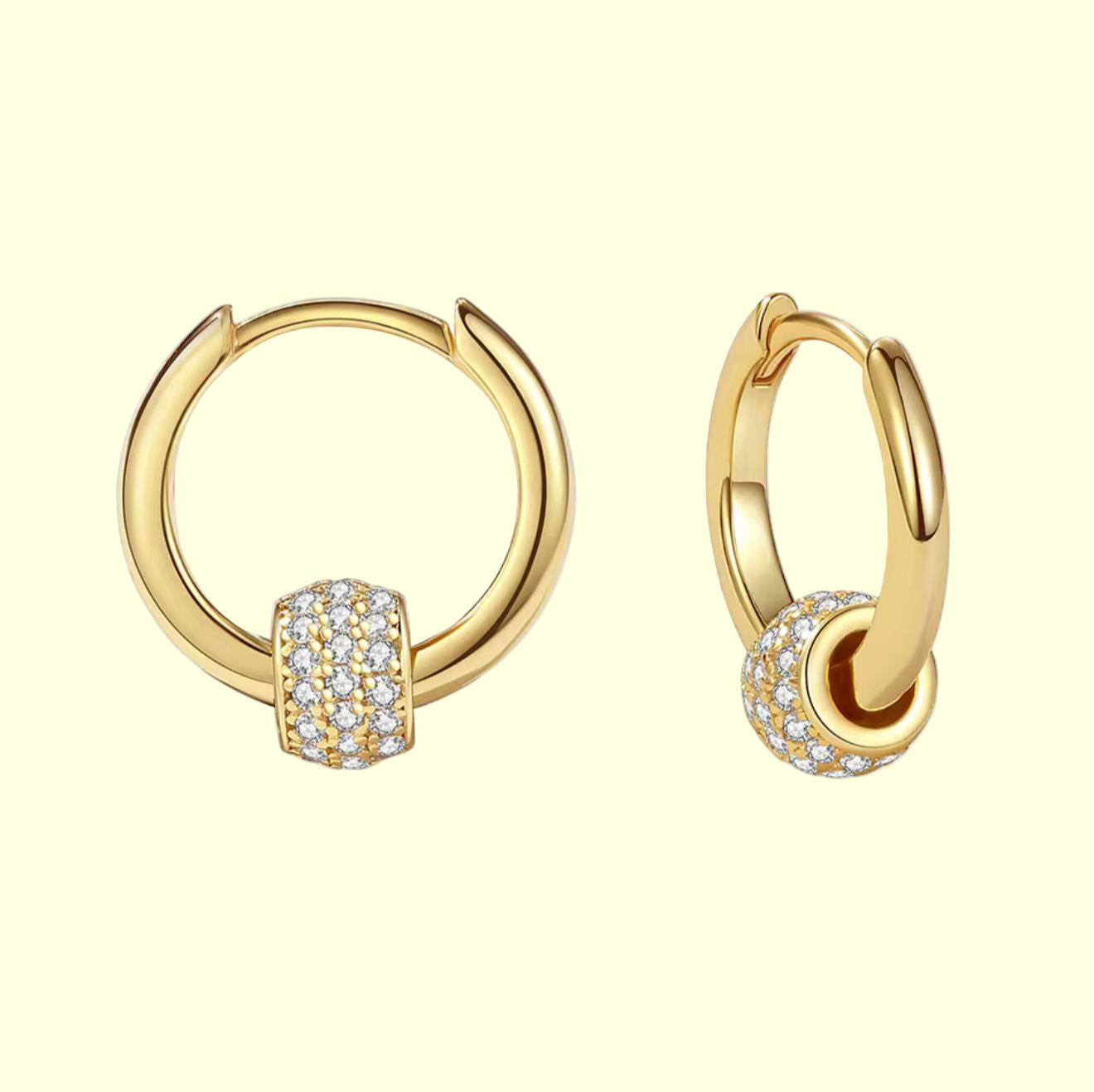 Pendiente Aro Circonitas